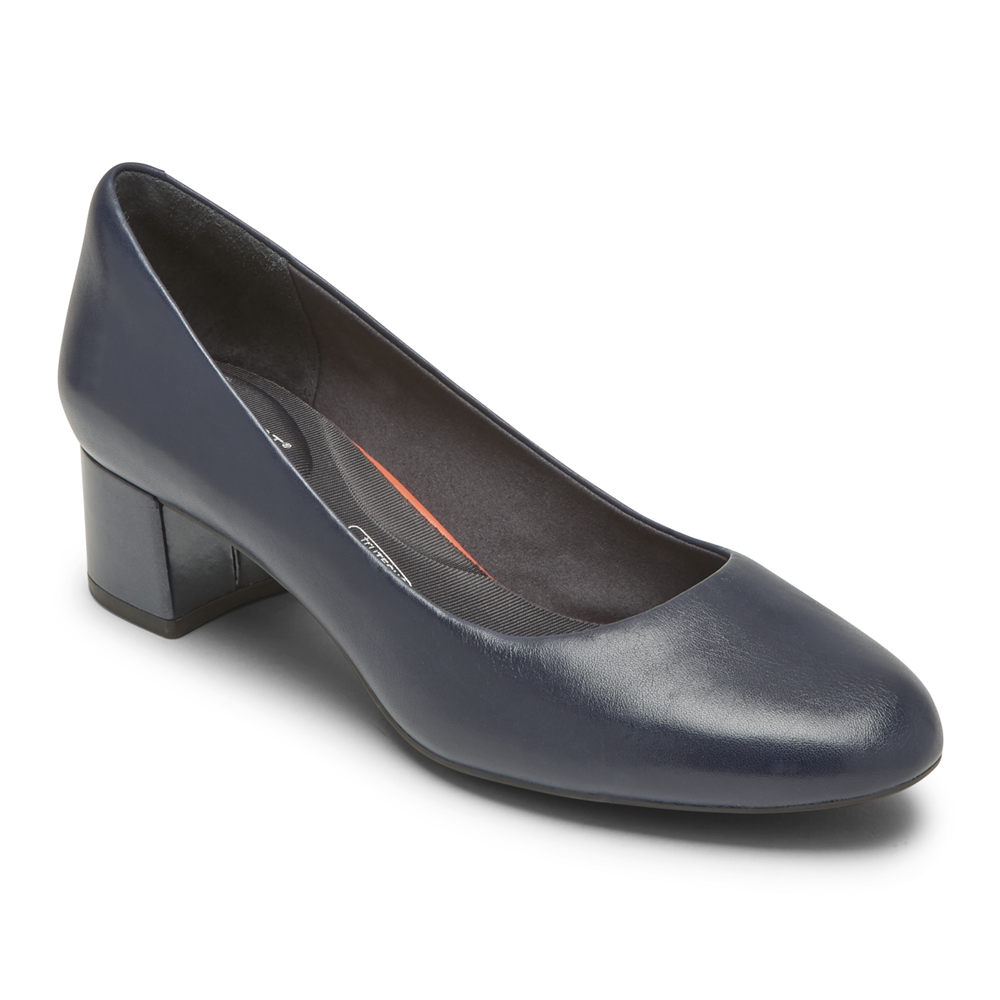 Rockport Womens Pumps Navy - Total Motion Sydney - UK 706-AGIMKJ